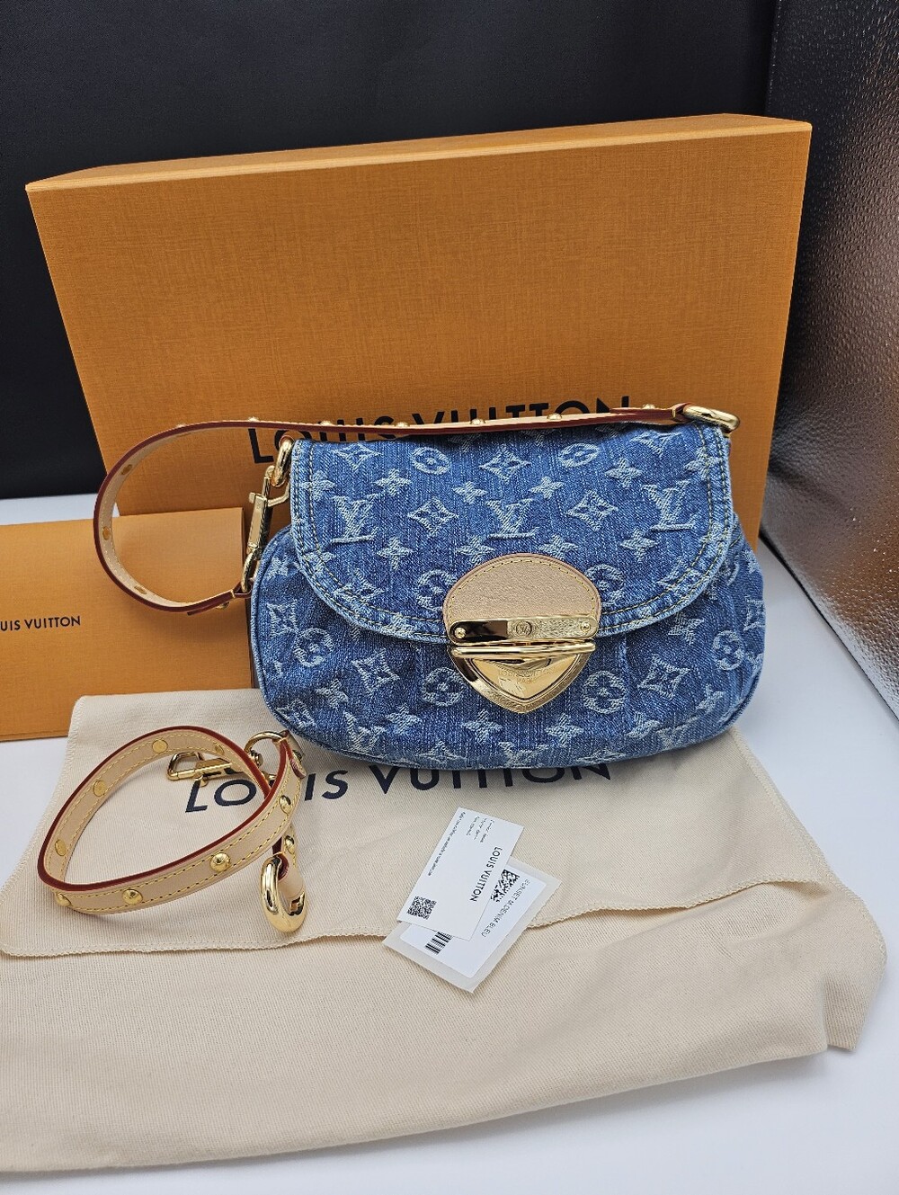 Brand new authentic Louis Vuitton denim remix Sunset